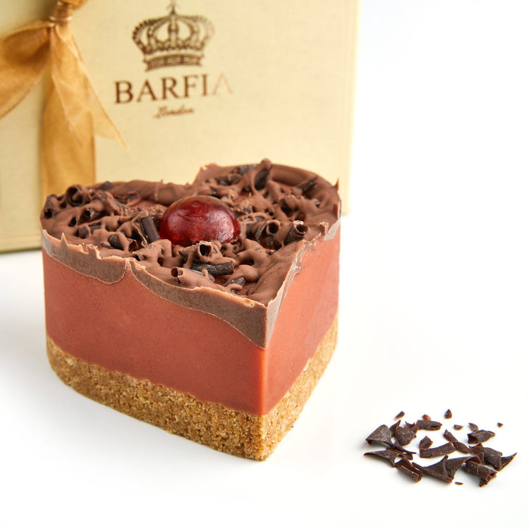 Black Forest Barfi Cheesecake