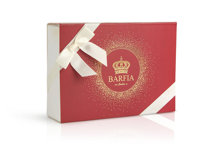 Luxury 8 Piece Barfi Gift Box with Ribbon (Ivory Match)